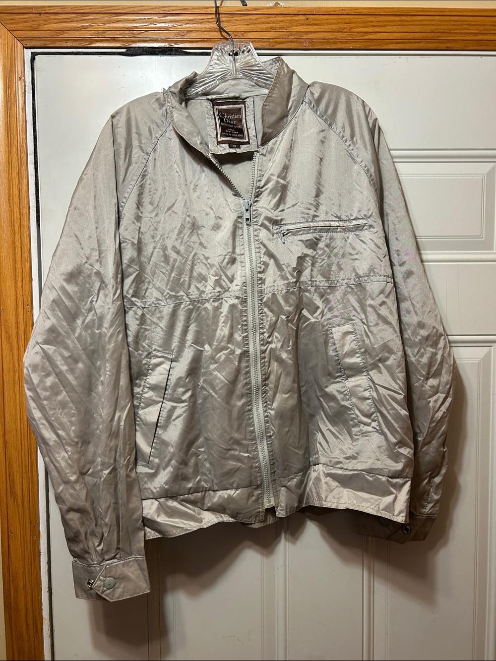 Vintage Christian Dior Men’s Jacket - Silver M